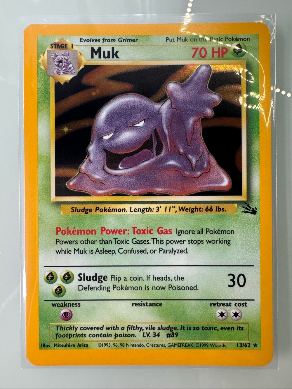 Muk Holo Pokémon Card